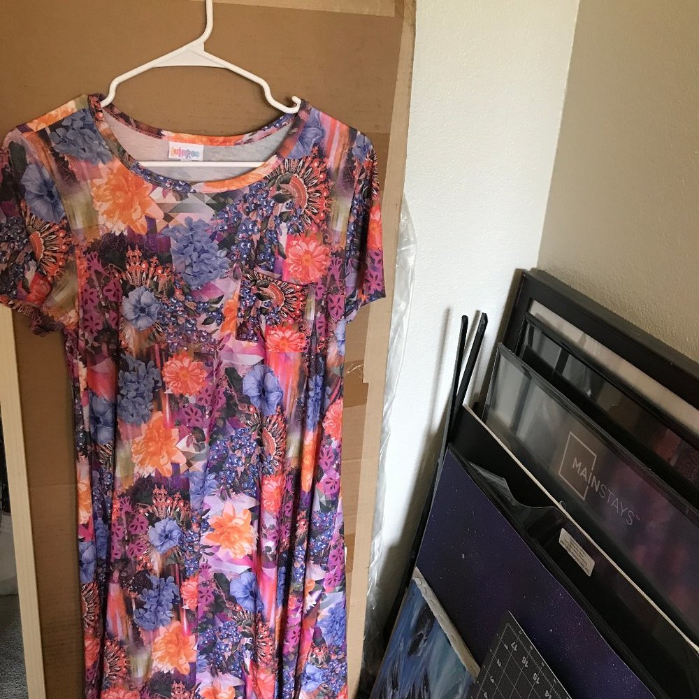 EUC Lularoe XS Carly Beautiful Floral